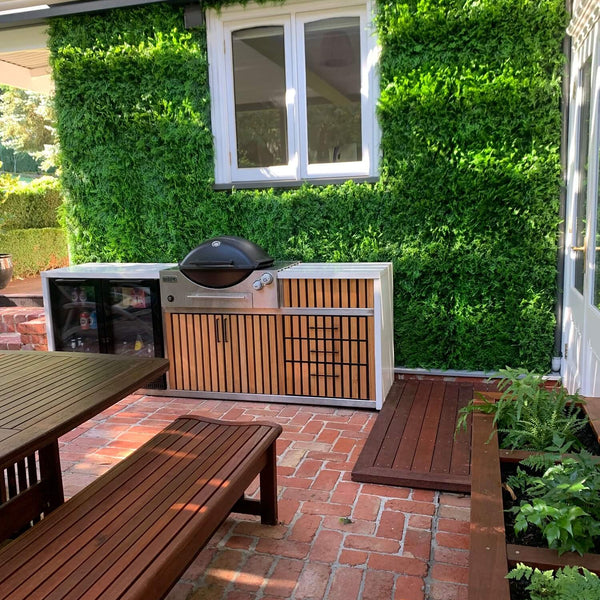 Dense Fern Artificial Green Wall 1m x 1m - UVTEX Certified UV Resistant - image 5