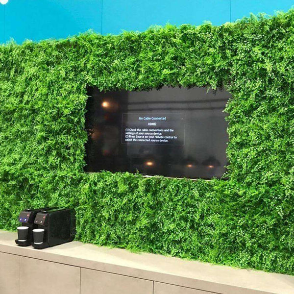 Dense Fern Artificial Green Wall 1m x 1m - UVTEX Certified UV Resistant - image 8