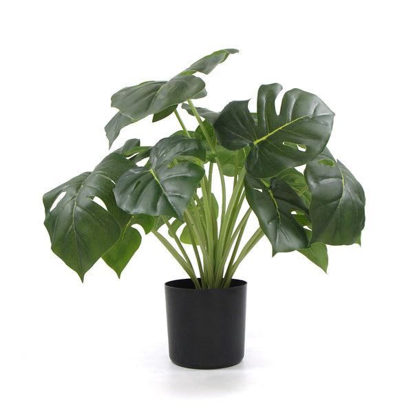Dense Potted Artificial Split Philodendron Plant With Real Touch Leaves 50cm - image 1