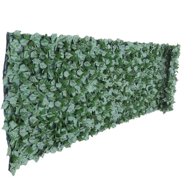 Fake Ivy Roll Artificial Hedge Panel Roll with Shade Cloth Backing 3m x 1m for Instant privacy - image 1