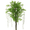 Flowering Artificial Wisteria With White Flowers 180cm - Designer Vertical Gardens Artificial tree Artificial Trees for Balconies