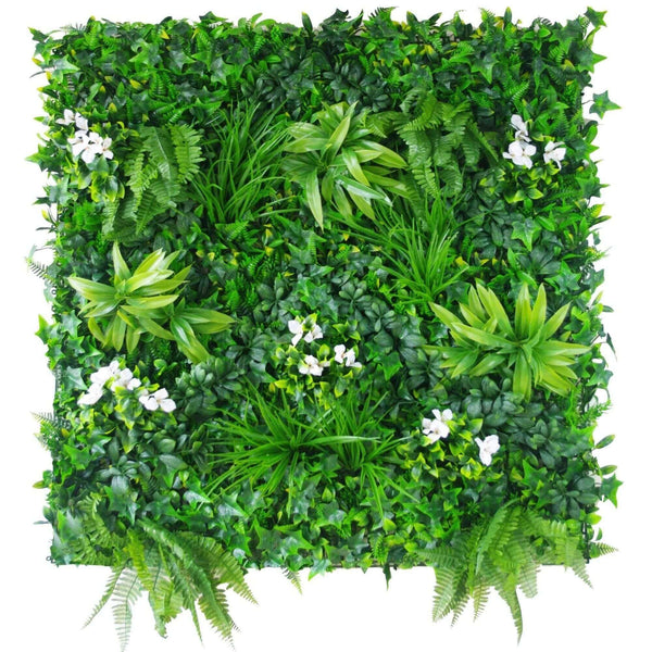 Luxury Flowering White Jasmine Vertical Garden Green Wall Panel 1m x 1m – SGS UV Resistant - image 1