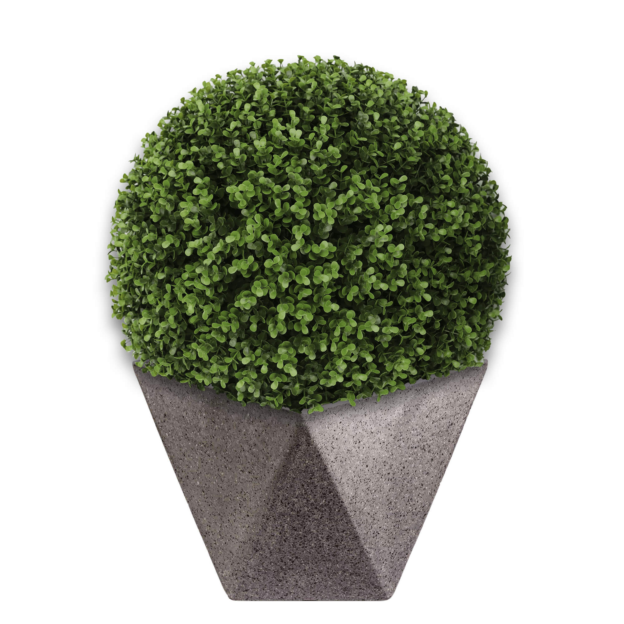 Imitation Dark Stone Geometric (Square) Planter 30cm - Designer Vertical Gardens Pots