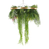 Load image into Gallery viewer, Imitation Gold Artificial Hanging Green Wall Disc 40cm (Limited Range) - Designer Vertical Gardens hanging fern hanging garland