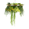Load image into Gallery viewer, Imitation Gold Artificial Hanging Green Wall Disc 40cm (Limited Range) - Designer Vertical Gardens hanging fern hanging garland