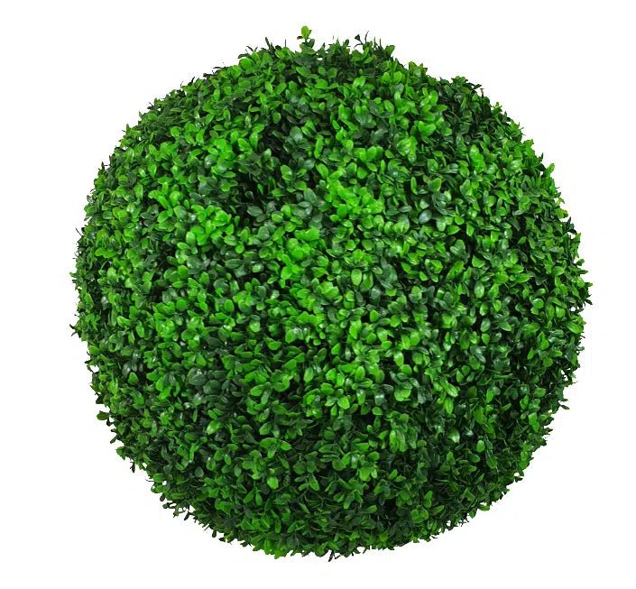 Large Green Leaf Buxus Faulkner Faux Topiary Ball UV Resistant 48cm