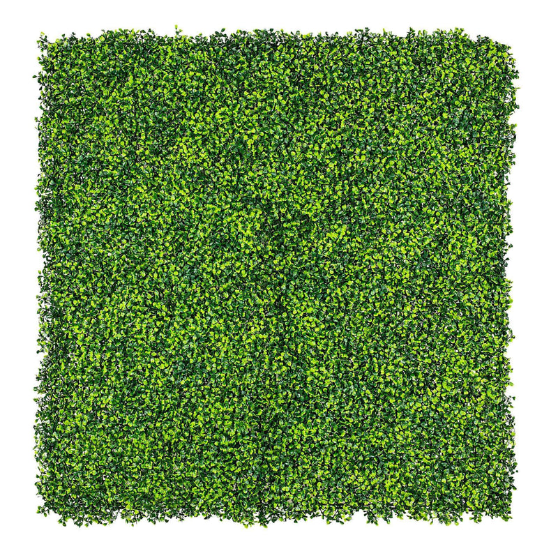 Light English Artificial Boxwood Hedge Panel / Fake Green Wall 1m x 1m UV Resistant - Designer Vertical Gardens artificial garden wall plants artificial green wall australia