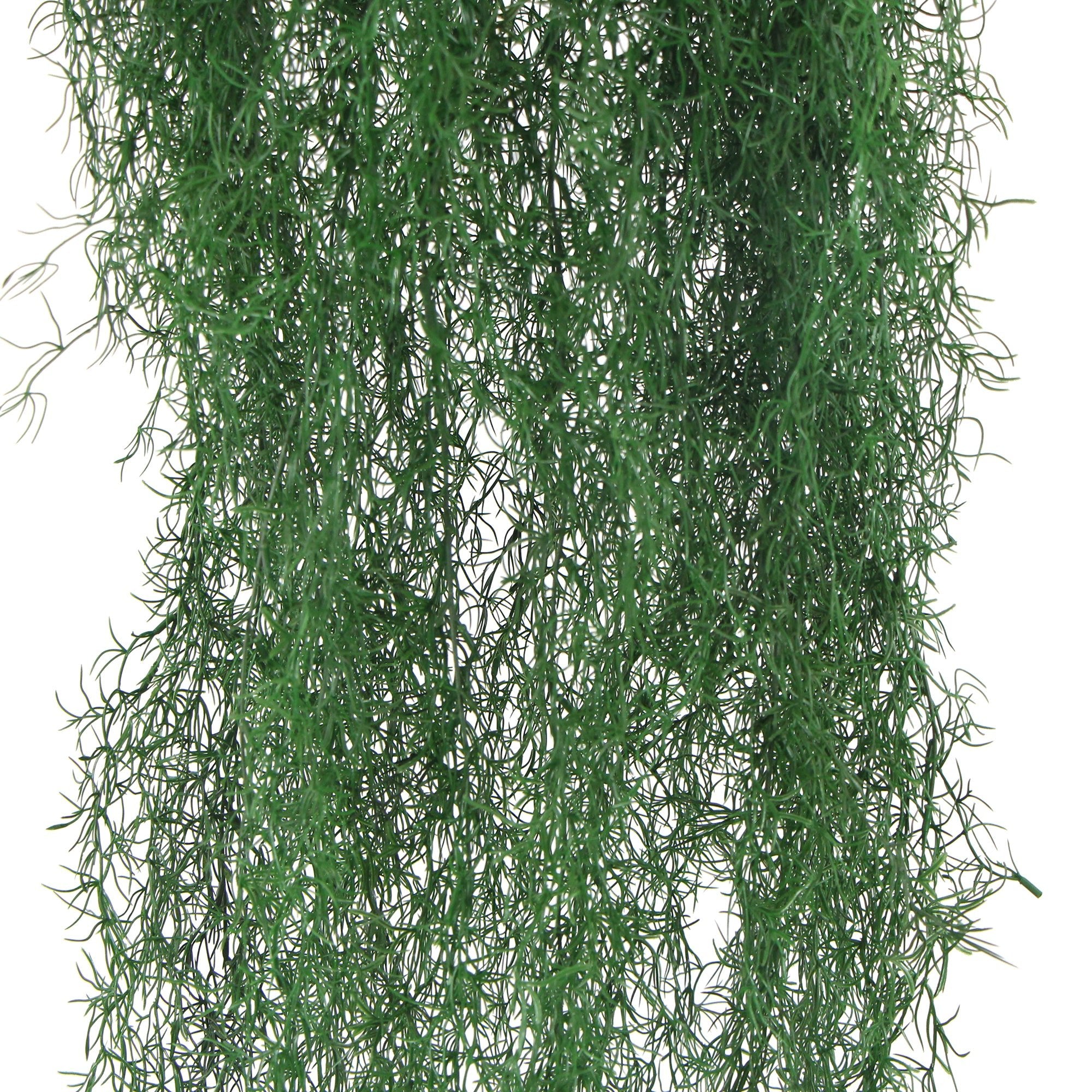 Long Hanging Artificial Spanish Moss Basket 135cm UV Resistant - Designer Vertical Gardens hanging fern hanging plants