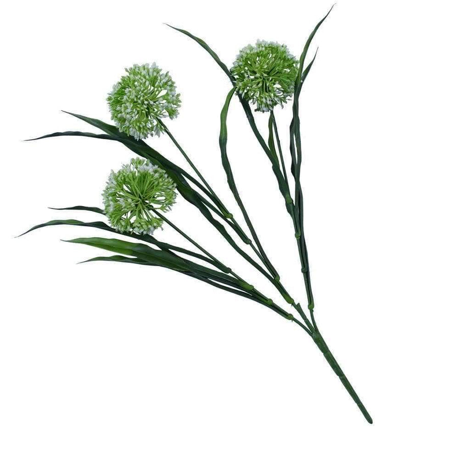 Lush Flowering Artificial Stem - White Hydrangea Stem 35cm