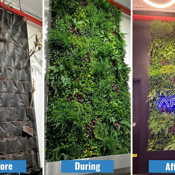 Luxury Country Fern Artificial Vertical Garden / Green Wall 100cm x 100cm UV Resistant - image 8