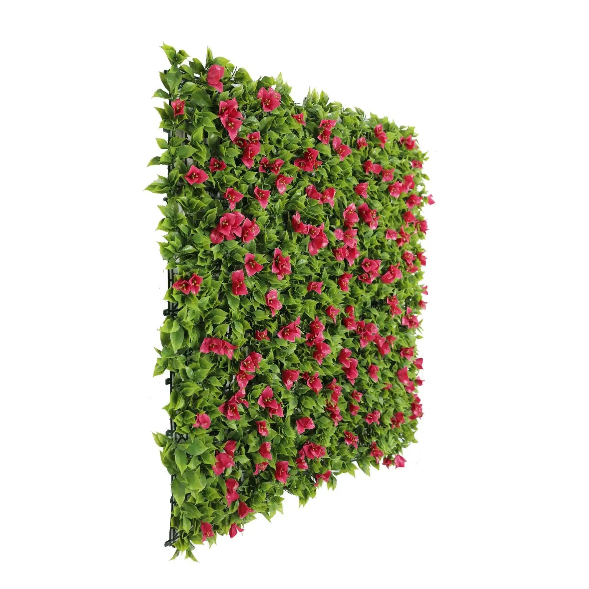 Luxury Flowering Pink Vertical Garden / Green Wall UV Resistant 1m X 1m - Designer Vertical Gardens artificial vertical garden melbourne artificial vertical garden wall