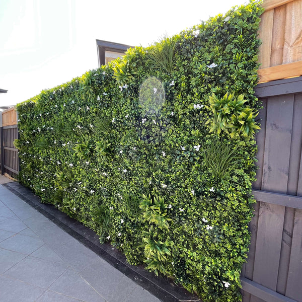 White Lily Artificial Green Wall 1m x 1m - UV Certified - image 26