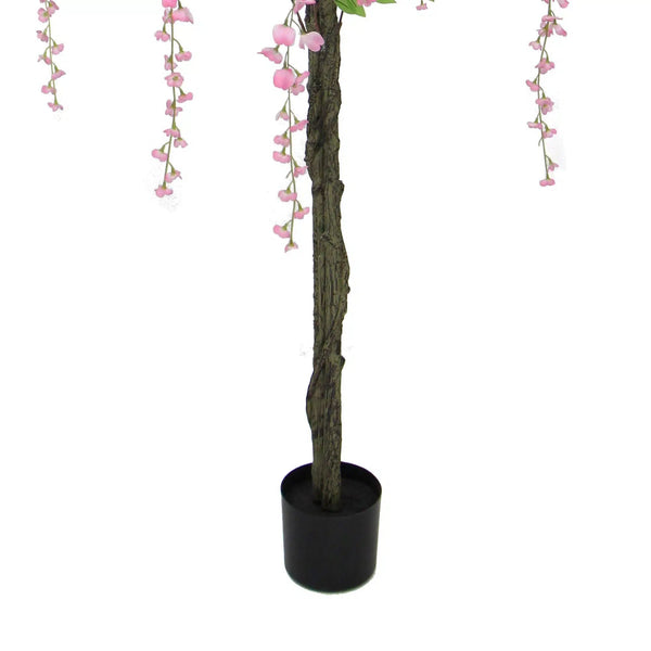 Pink Flowering Artificial Wisteria 180cm