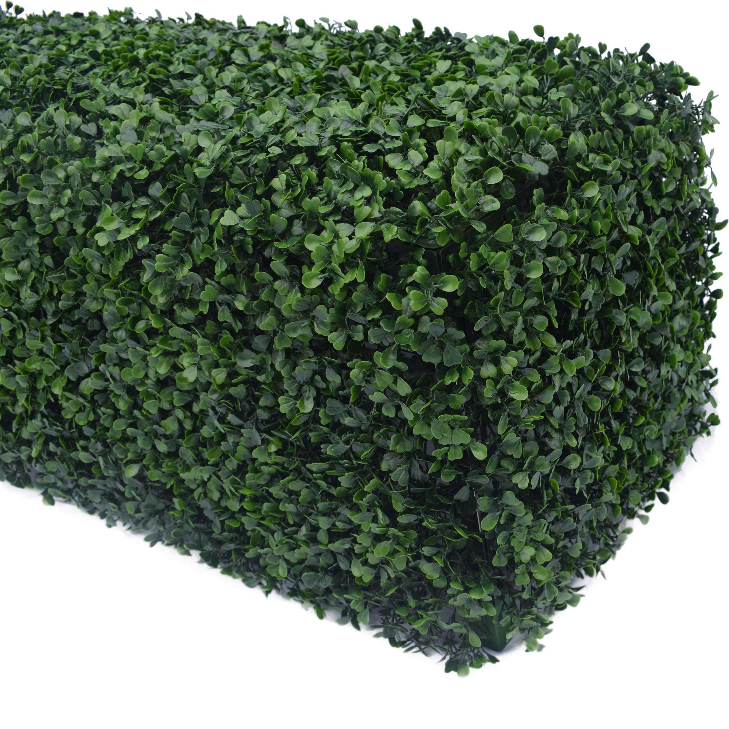 Portable Artificial Boxwood Hedge UV Resistant 25cm High 100cm Long - Designer Vertical Gardens artificial green wall sydney artificial hedge fence panels