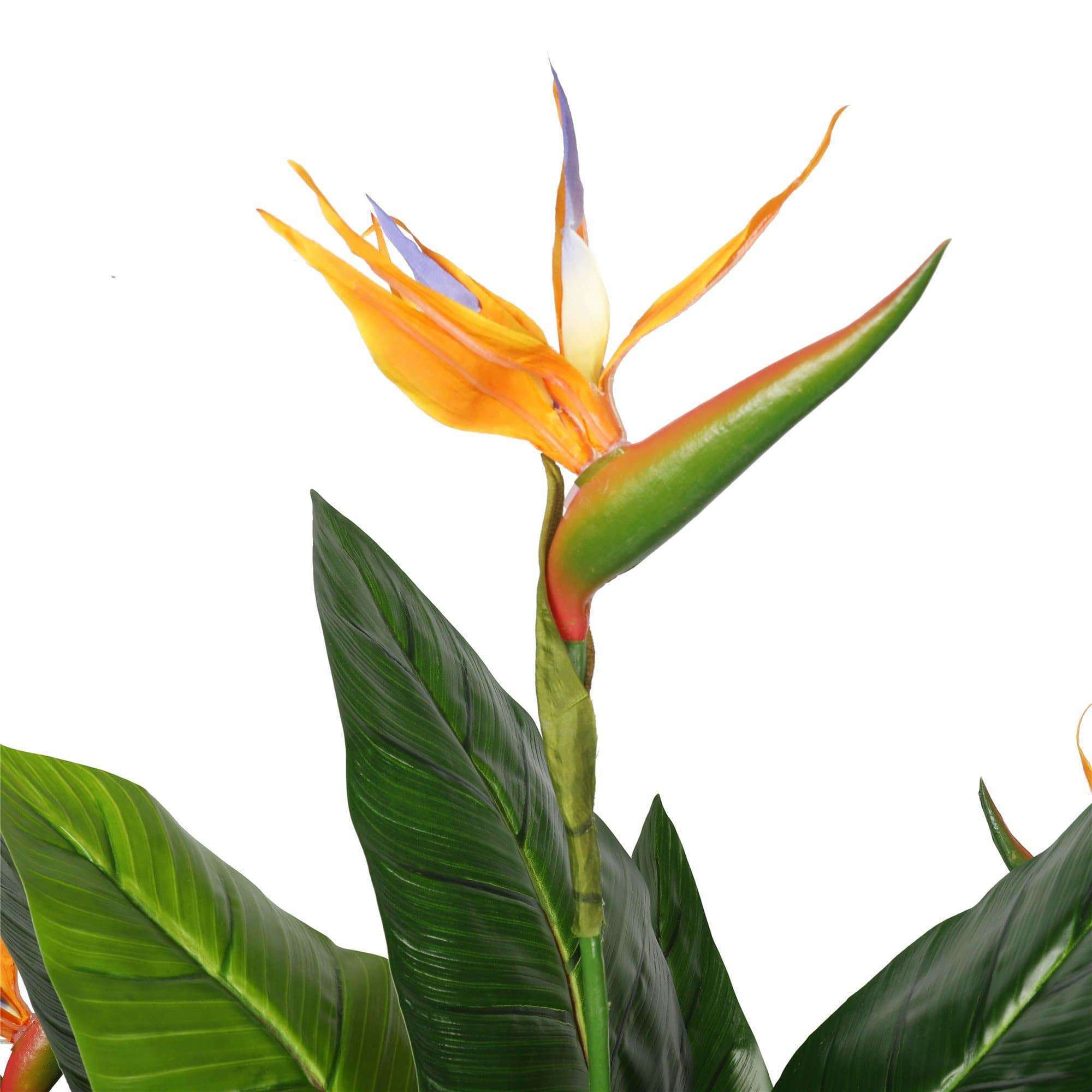 Potted Artificial Bird of Paradise Plant 150cm - Designer Vertical Gardens Artificial Shrubs and Small plants Flowering plants