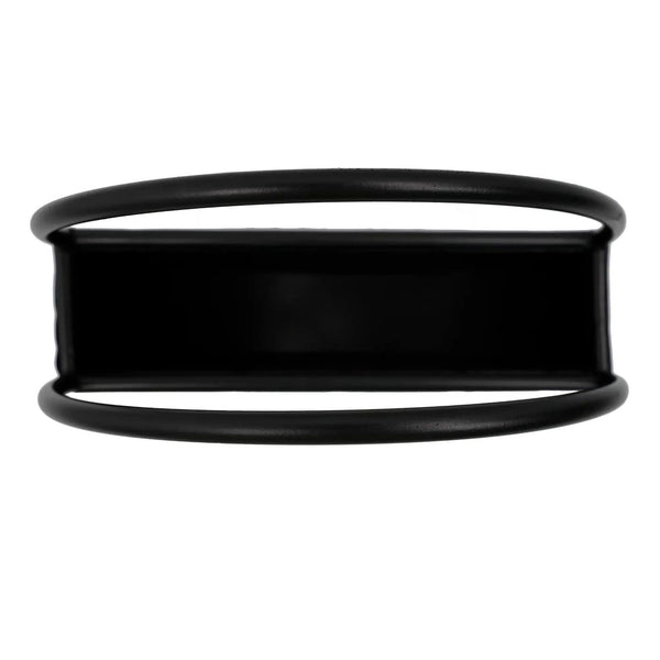 Premium Floating Half Moon / Semi Circle Metal Wall Planter | Onyx Black 35cm - image 3