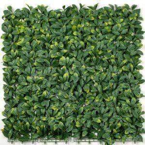 Sample - Lemon Leaf Artificial Hedge Panel (25cm x 25cm)