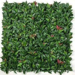 Sample - Red Photinia Artificial Hedge Panel (25cm x 25cm)