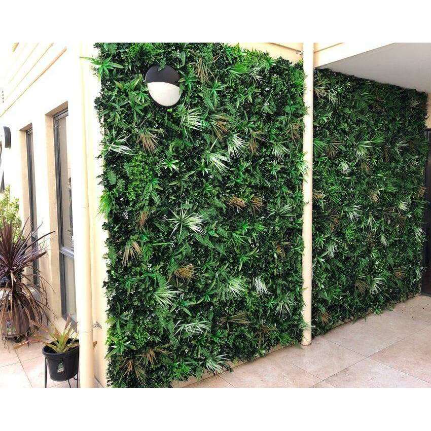 Sample -Wild Tropics Artificial Vertical Garden Panel (25cm x 25cm) - Designer Vertical Gardens artificial garden wall plants artificial green wall australia