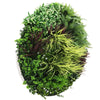 Load image into Gallery viewer, Slimline Artificial Green Wall Disc Art 100cm Grassy Fern UV Resistant (White) - Designer Vertical Gardens Artificial vertical garden wall disc