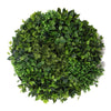 Slimline Artificial Green Wall Disc Art 90cm Mixed Green Fern (Fresh White) - Designer Vertical Gardens Artificial vertical garden wall disc
