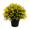 Small Potted Artificial Decorative Yellow Lily Plant UV Resistant 20cm - Designer Vertical Gardens Artificial Shrubs and Small plants
