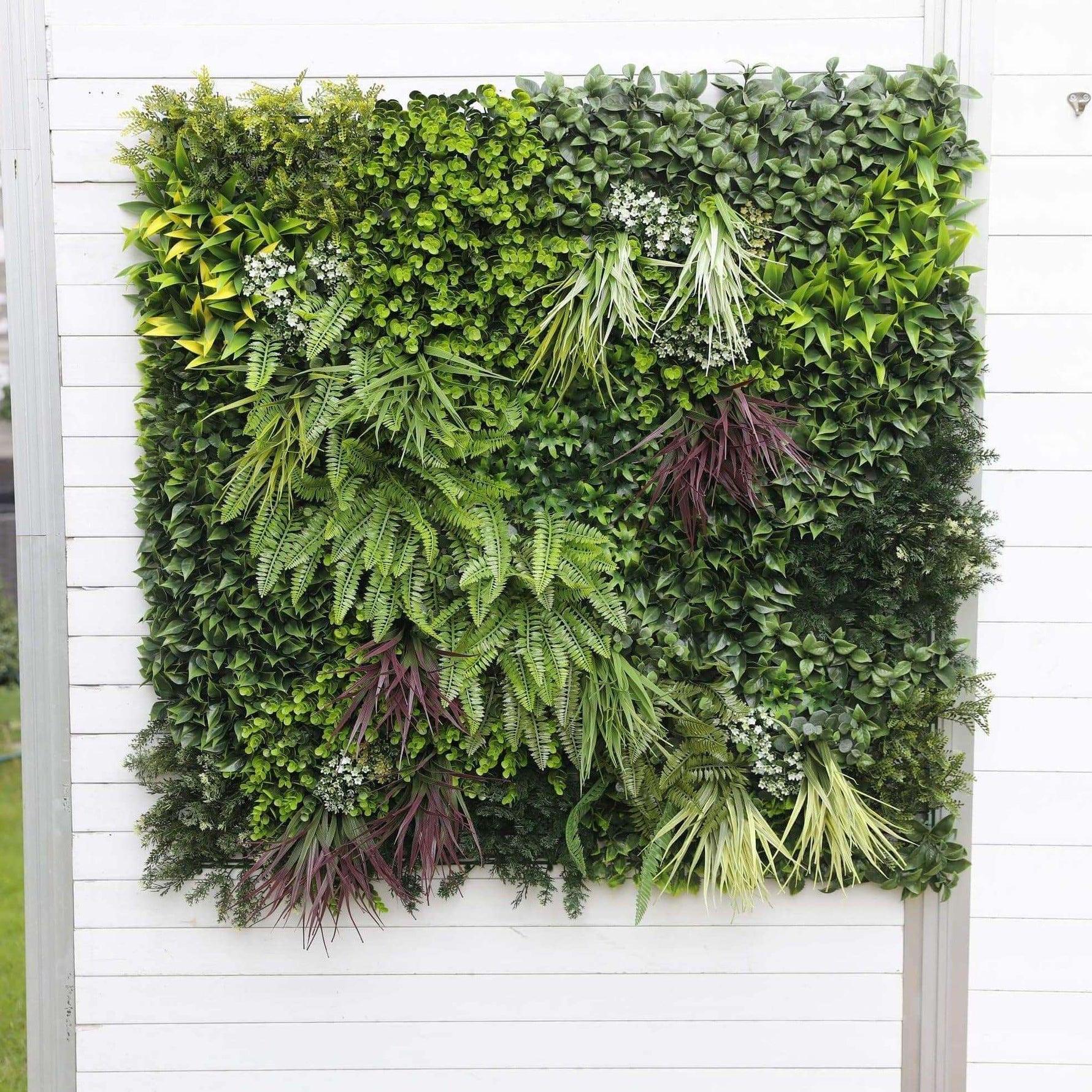 Urban Greenery Artificial Vertical Garden / Fake Green Wall 1m x 1m UV Resistant - Designer Vertical Gardens artificial garden wall plants artificial green wall australia