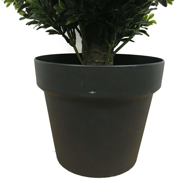 UV Resistant Artificial Topiary Shrub (Hedyotis) 50CM Mixed Green - image 3