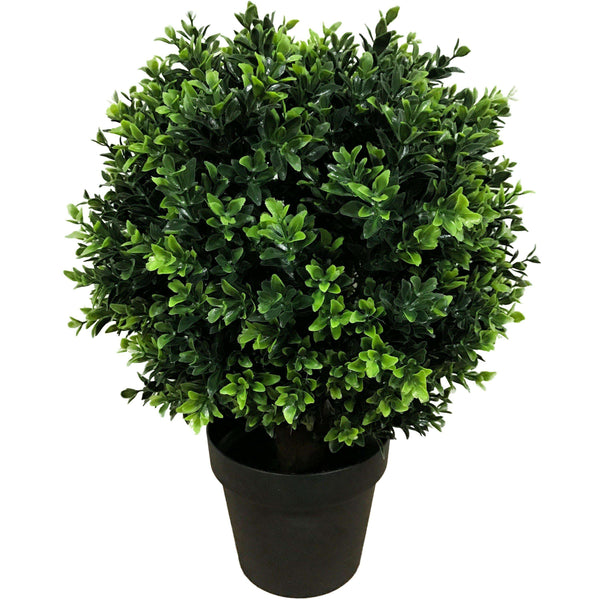 UV Resistant Artificial Topiary Shrub (Hedyotis) 50CM Mixed Green - image 1