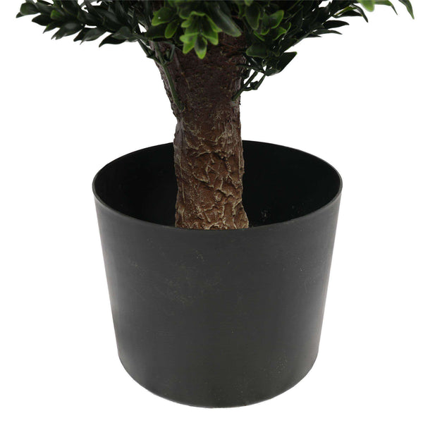 76cm UV Resistant Artificial Topiary Shrub | Compact Faux Hedyotis for Outdoor & Indoor