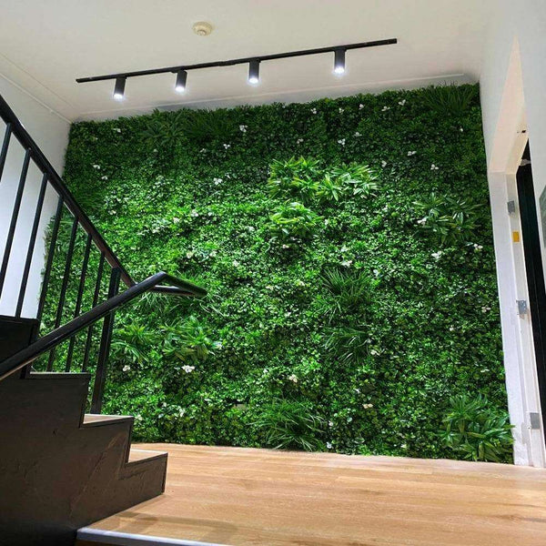 White Lily Artificial Green Wall 1m x 1m - UV Certified — gallery image 14