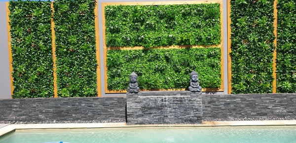 White Lily Artificial Green Wall 1m x 1m - UV Certified — gallery image 23