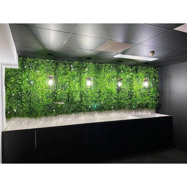 White Lily Artificial Green Wall 1m x 1m - UV Certified - image 19