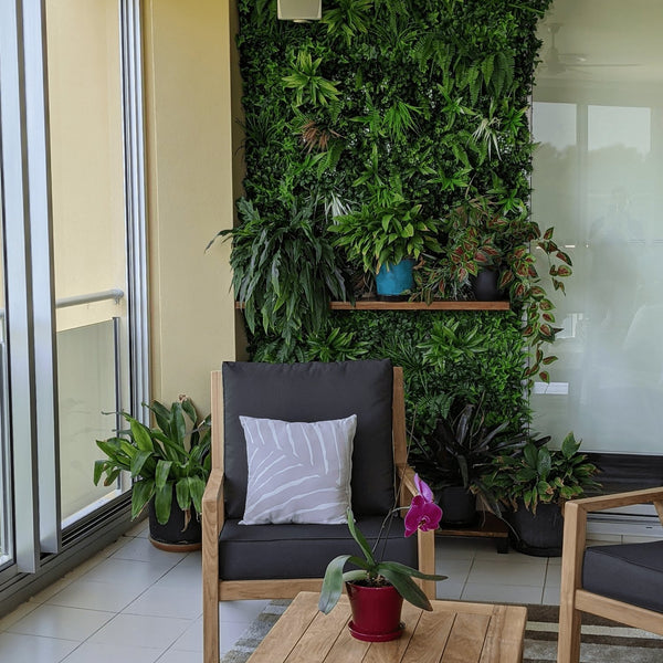 Wild Tropics Artificial Green Wall 1m x 1m - UVTEX Certified UV Resistant - image 9